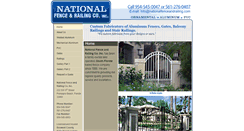 Desktop Screenshot of nationalfenceandrailing.com